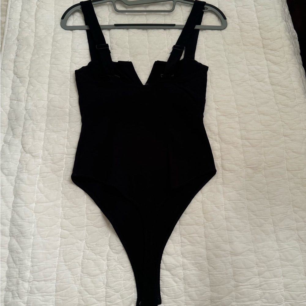 Black Free people bodysuit